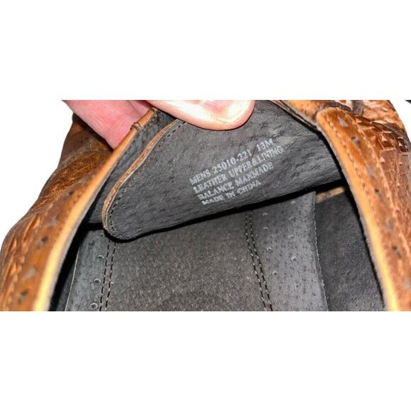 Stacy Adams Brown Leather Wingtip Lace Up Mens Dress Shoes Size US 13M - Picture 6 of 14